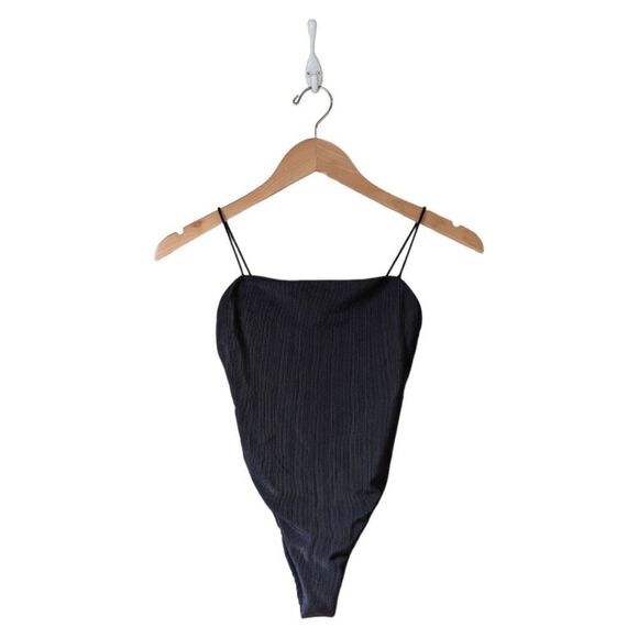 Good American Ottoman Seamless Ribbed Cheeky Bodysuit sz S - Picture 5 of 9